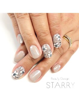 スターリー(STARRY)/フラワー　ベージュ
