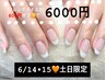 【6月14&15土日限定】人気のフレンチ ６00円引き！6000円！