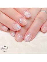 ピオニーネイル(peony nail)/ふんわり夢色フラワー