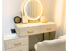 清潔感ある、女性らしい店内です