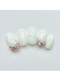 マットネイル　ホログラムネイル