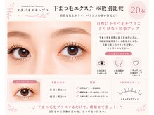 スタジオ スキンプロ(STUDIO SKINPRO)/本数別比較/エクステ下20本☆