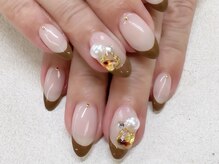 ビアンカ 東京ドームラクーア店(Bianca)/カーキフレンチネイル
