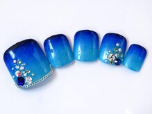 トータルビューティーアンドアズフローラ(Total Beauty & a`s Flora)/ブルーグラデーション★フット