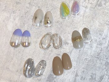 ディアネイル(dear.nail)/6/7月シンプルアート10本コース