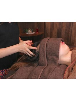 ヘッドスパで癒されたい