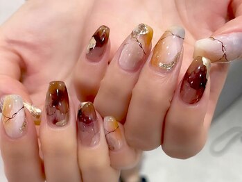 ネイルマジック 仙台一番町店(NAIL MAJIC)/タイダイ風インクネイル