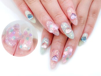 ネイルコレクション ピンク(Nail Collection Pink)/ジェル定額￥8990☆ハート
