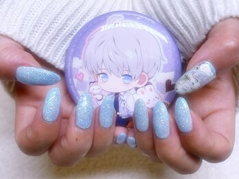 Nailstudio Remede【ネイルスタジオ ルメッド】/痛ネイル◆シンプルラメ