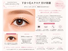 スタジオ スキンプロ(STUDIO SKINPRO)/本数別比較/エクステ下付放☆