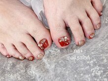 エヌエープラスネイル 葛西本店(Na+nail)/冬フットネイル