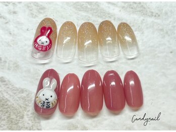 ネイルサロン キャンディネイル(Candy Nail)/うさぎだるま