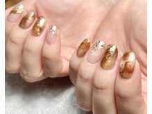 モンルポ 大阪梅田店(MonRepos)/べっこうネイル