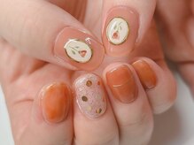 北堀江ネイルサロン エンジョイスターネイル(Enjoy Star Nail)/カジュアルネイル◎ブローチ