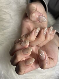 【ネイル】持ち込み4本アート