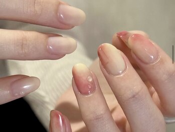 ニコルネイル(nicole nail)/桃ネイル