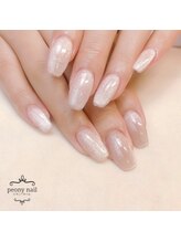 ピオニーネイル(peony nail)/シルバー系　大人上品マグネット