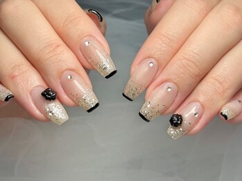 ラメグラ×スキニーフレンチ