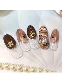 バレンタインネイル