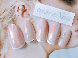 パステル×白ライン