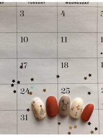クリスマスネイル