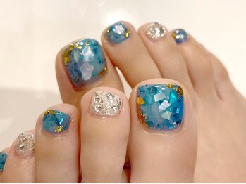 キラネイル アンド アイラッシュ by World Beauty(KIRA)/シェル フットネイル