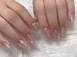 シンプル上品オフィスネイル