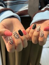 ニコネイル 下北沢店(NICO nail)/レオパード×マットネイル