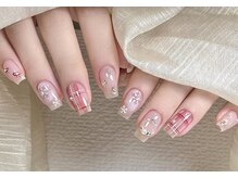 モナサロン(Mona salon)/チェック雪ネイル