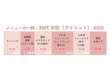 ビーモア 自由が丘店(Be more)/☆30代女性(週１回利用)の方の例