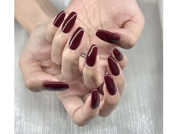 ヒリビューティー(Hili beauty)の写真/【ジェルワンカラー/ラメグラ￥3900】他にも海外/アジアンネイルなどのデザインは是非当店にお任せください!