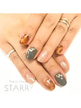 スターリー(STARRY)/べっ甲　ラメ　ワンカラー