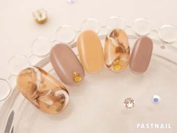 ファストネイル 立川店(FAST NAIL)/天然石風ヴィンテージ