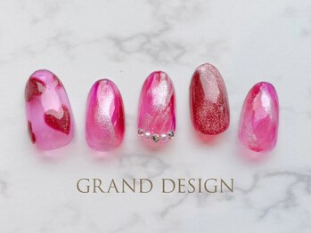 グランドデザイン 大垣店(GRAND DESIGN)/ハート＆マグネットネイル