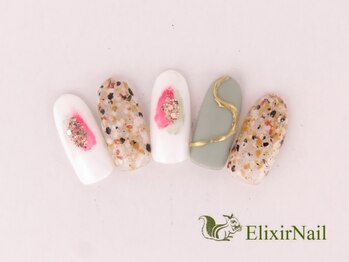エリクサーネイル 神田(Elixir Nail)/シンプル/クーポン使用