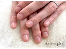 プラス(plus)/自爪風、マットネイル