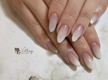 ネイルコテージ(Nail cottage)/白グラデ