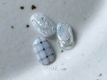 バースプラスリム(virth+LIM)の写真/遊び心と上品さを両立◎ブライダルにもおすすめ！心を満たすネイルで、もっとワクワクする日常へ。