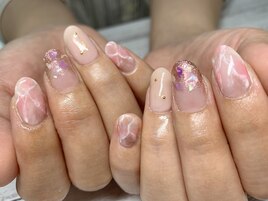大理石風ネイル
