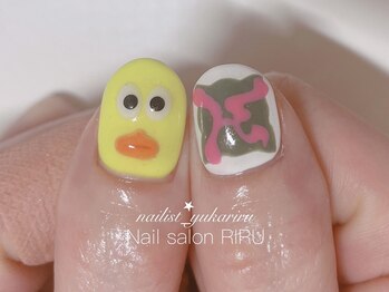 リル(RIRU)/キャラクター/3Dネイル/痛ネイル