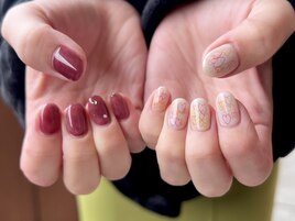 ハートいっぱい落書きネイル★