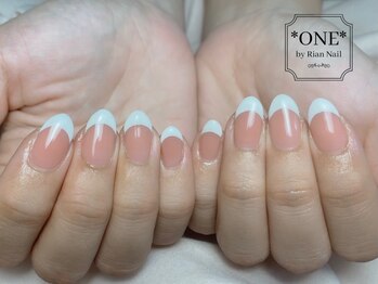 ワンバイリアンネイル 立川店(ONE by Rian Nail)の写真/【パラジェル×フィルイン】持ち込みデザインも定額コースで安心！爪に優しい美フォルムネイル30分～