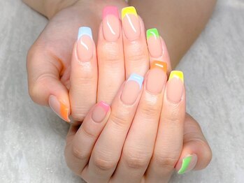 ローブセカンド(L'aube 2nd)/ジェル◆カラフルフレンチ