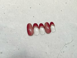 フレンチと縦グラデーション