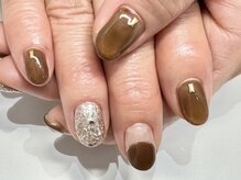 クォーターリゾートネイル(QUARTER RESORT nail)/くすみネイル☆