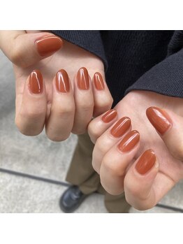 orange nail
