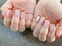ウインド トータルビューティーサロン(WIND Total Beauty Salon)/キュートな赤フレンチ