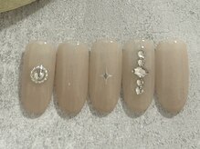 ひまりネイル(ひまりnail)/シンプルストーンアートネイル