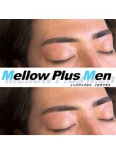 メロウプラス(mellow+)/メンズ眉毛/アイブロウ/眉毛