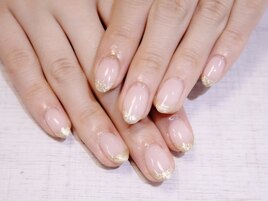 ＊ヌーディー＊ラメフレンチ＊